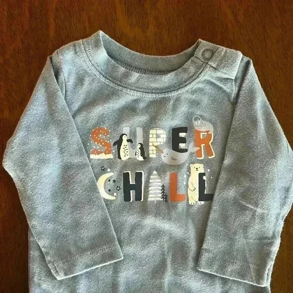 Lot of 2. Bodysuits for Boys. Garanimals and Baby GAP Grey and Blue 0-3 Months - Picture 7 of 14